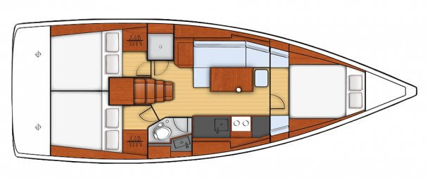 Beneteau Oceanis 38 Layout 1