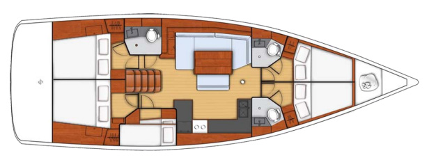 Beneteau Oceanis 48 Layout 1