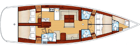 Beneteau Oceanis 54 Layout 1