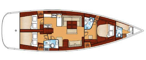 Beneteau Oceanis 54 Layout 1