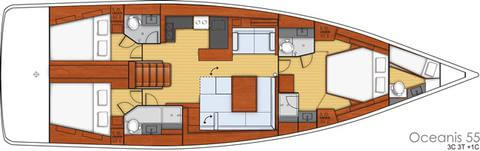 Beneteau Oceanis 55 Layout 4