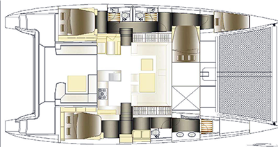 Nautitech-catamaran Nautitech 482 Layout 1