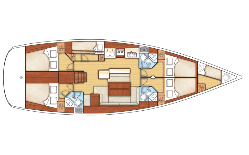 Beneteau Oceanis 50 Layout 1