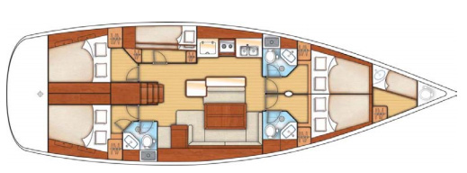 Beneteau Oceanis 50 Layout 1