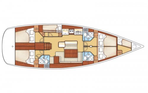 Beneteau Oceanis 50 Layout 1