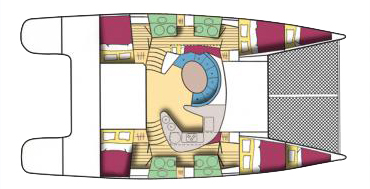 bahia 46 4 cabin layout