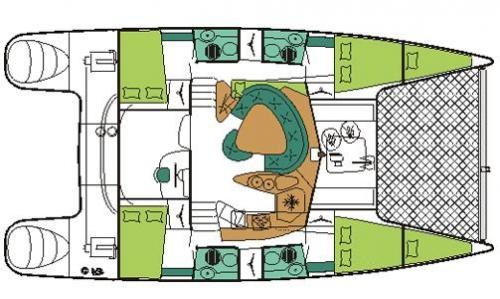 Fountaine-pajot Bahia 46 Layout 1