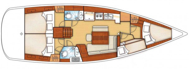 Beneteau Oceanis 43 Layout 1