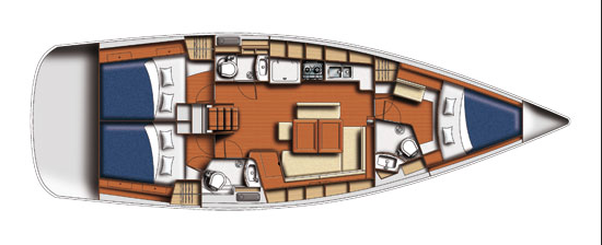 Beneteau Oceanis 43 Layout 1