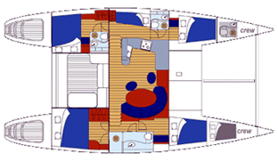 Lagoon-catamaran Lagoon 470 Layout 1
