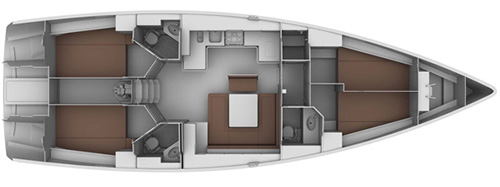 Bavaria-yachts Bavaria 45cruiser Layout 1