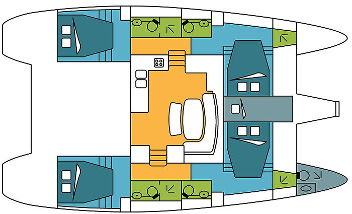 Lagoon-catamaran Lagoon 421 Layout 1