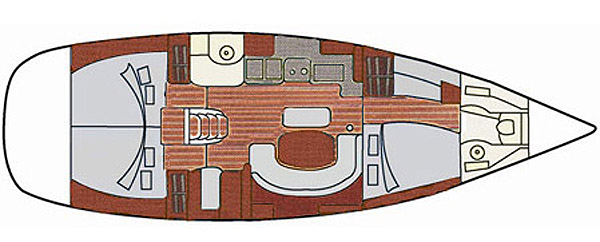Beneteau Oceanis 411 Layout 1