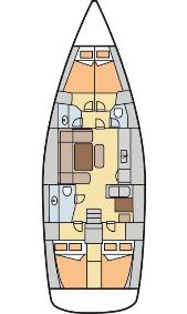 Dufour-yachts Dufour 450 Layout 1