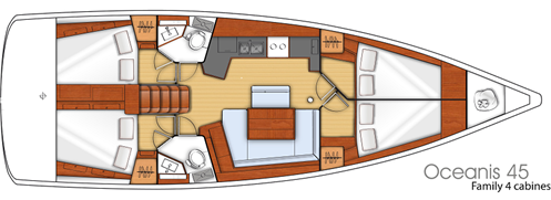 Beneteau Oceanis 45 Layout 1