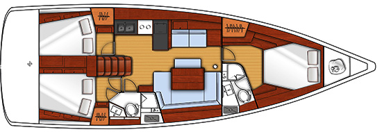 Beneteau Oceanis 45 Layout 1