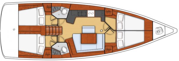 Beneteau Oceanis 45 Layout 1