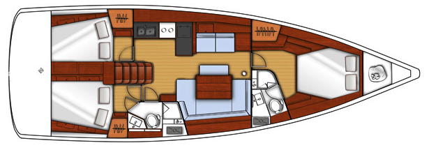 Beneteau Oceanis 45 Layout 1