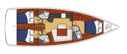 Beneteau Oceanis 45 Layout 1