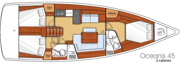 Beneteau Oceanis 45 Layout 1