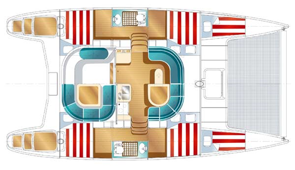 Nautitech-catamaran Nautitech 40open Layout 1