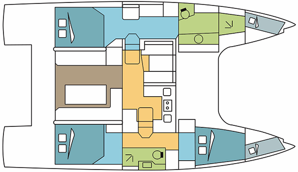 Nautitech-catamaran Nautitech 40open Layout 1
