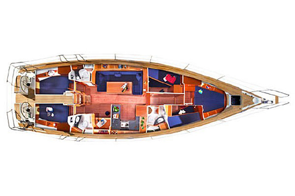 Bavaria-yachts Bavaria 51 Layout 1