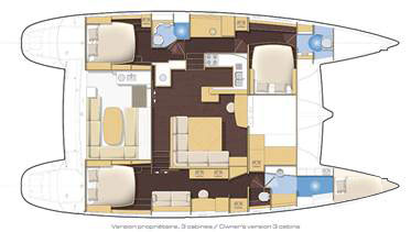 Lagoon-catamaran Lagoon 500 Layout 1