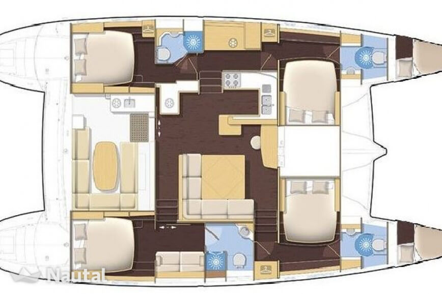 Lagoon-catamaran Lagoon 500 Layout 1