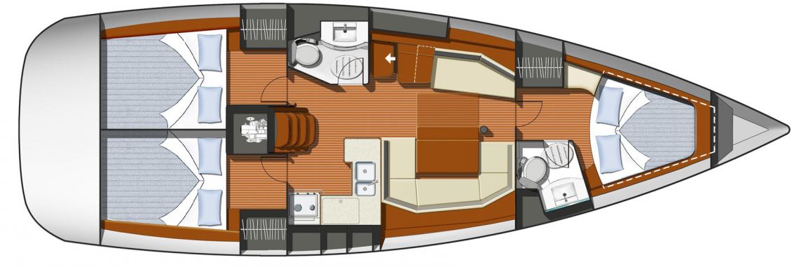Jeanneau Sunodyssey 42i Layout 1