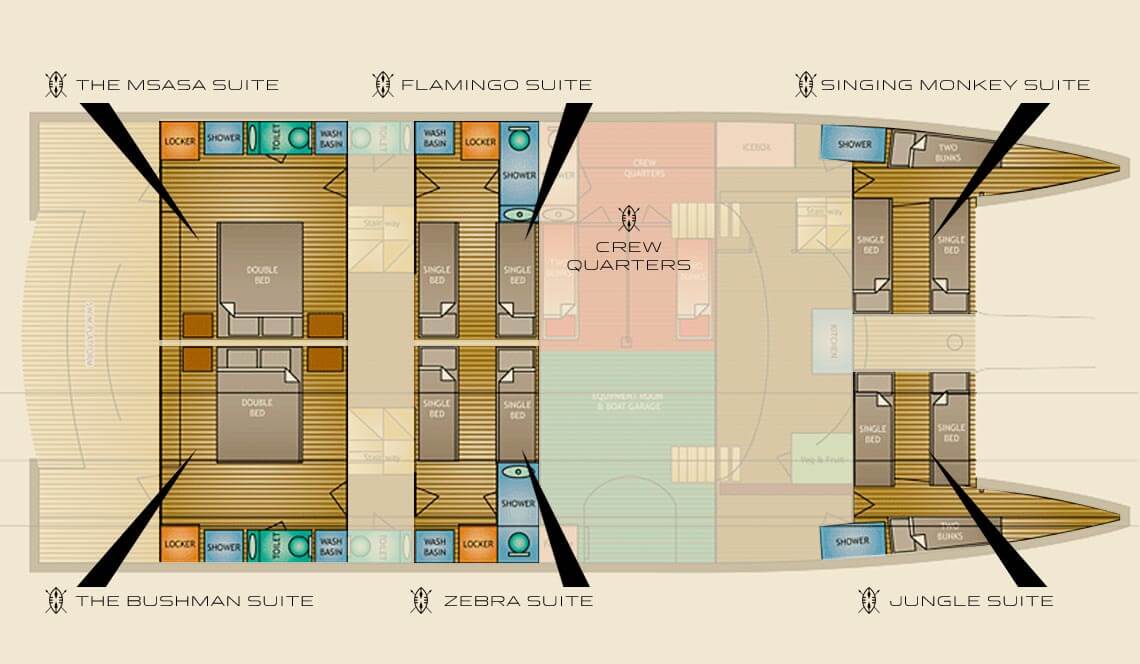 Custom Catamaran 70 Layout 1