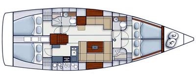 Hanse-yachts Hanse 445 Layout 1