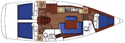 Beneteau Oceanis 40 Layout 1
