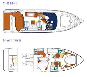 Azimut-yachts Azimut 50 Layout 1