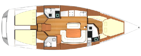 Dufour-yachts Dufour 425 Layout 1