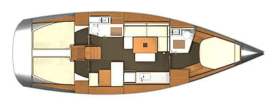 Dufour-yachts Dufour 405 Layout 1