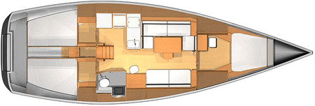 Dufour-yachts Dufour 40e Layout 1