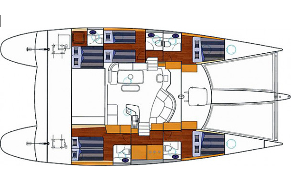 Fountaine-pajot Eleuthera 60 Layout 1
