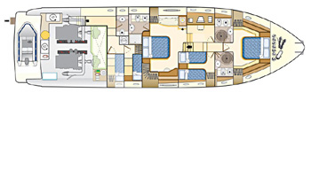 Ferretti Yacht 680 Layout 1