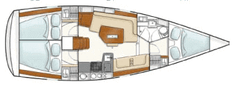 Hanse-yachts Hanse 350 Layout 1