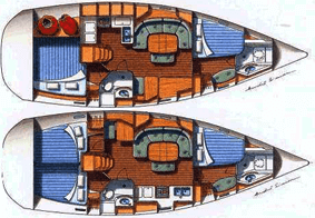 Beneteau Oceanis 393 Layout 1