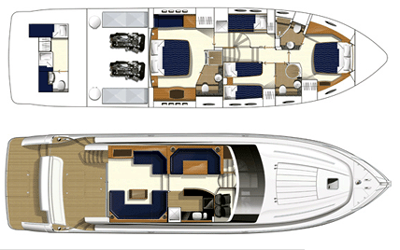 Princess-yachts Princessp 62 Layout 1