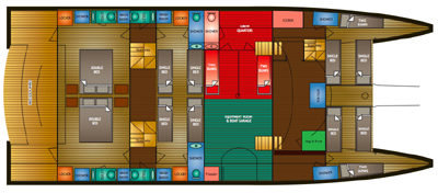 Custom Catamaran 70 Layout 1