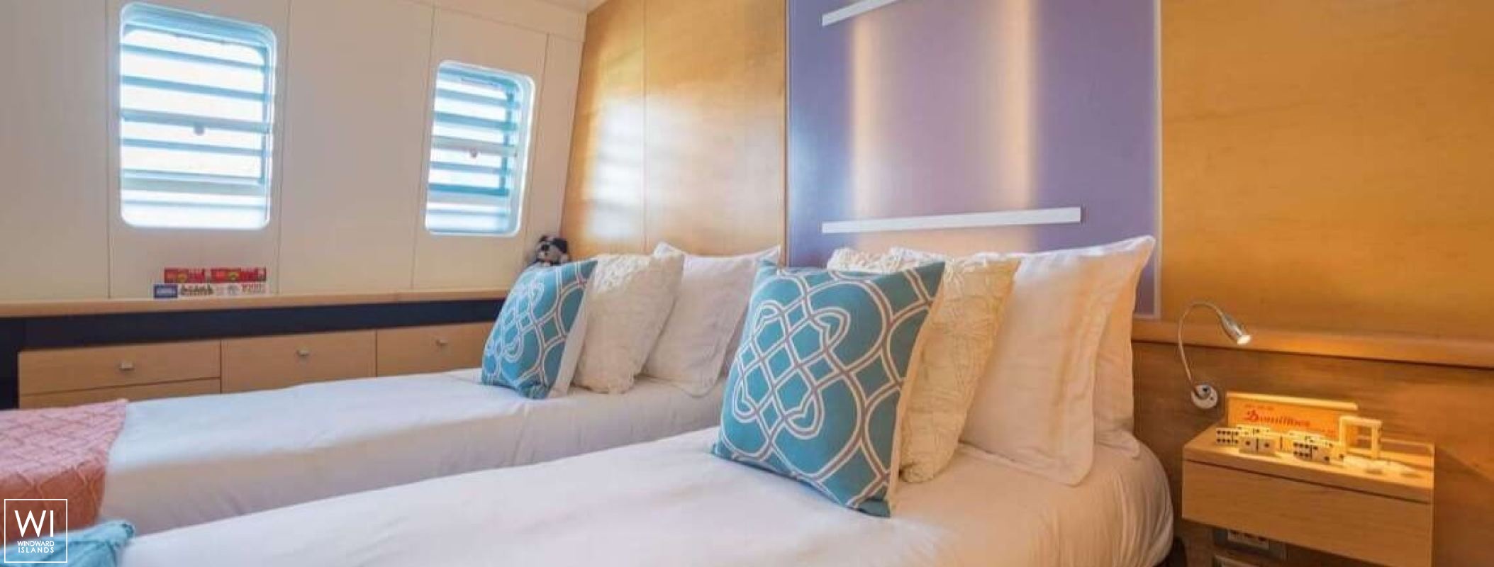 Bella Vita (ex Necker Belle) CMN Catamaran 32M Interior 1