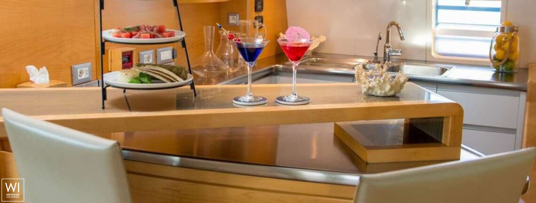 Bella Vita (ex Necker Belle) CMN Catamaran 32M Interior 1