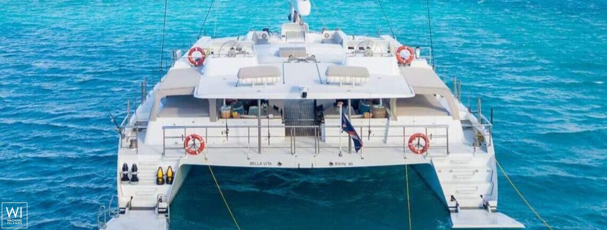 Bella Vita (ex Necker Belle) CMN Catamaran 32M Exterior 1