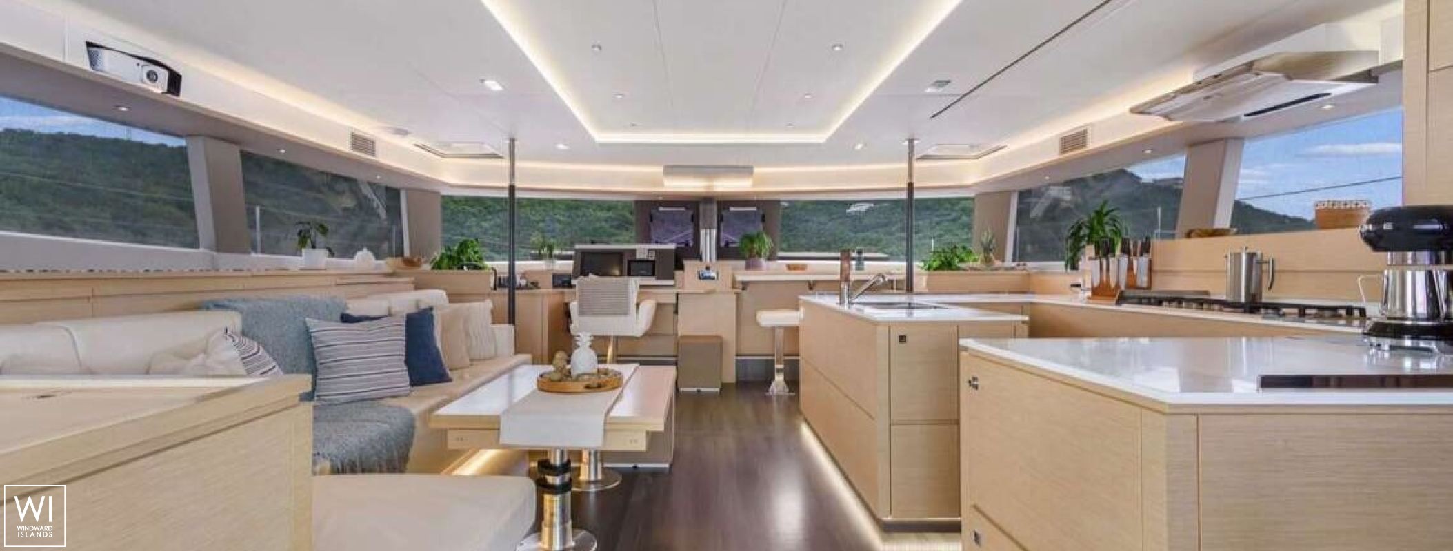 SOME KIND OF WONDERFUL  Fountaine Pajot Victoria 67' Interior 1