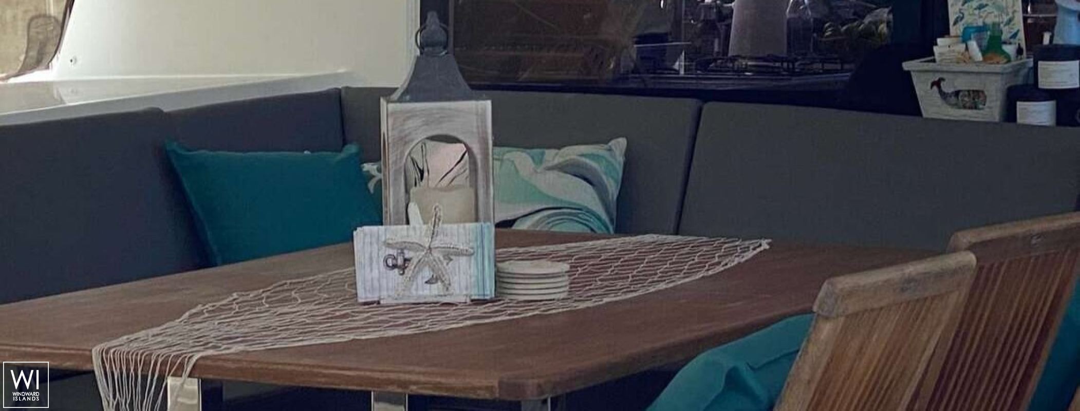 Cashmere  (ex SEA DRAGON) Fountaine Pajot Saba 50 Interior 1