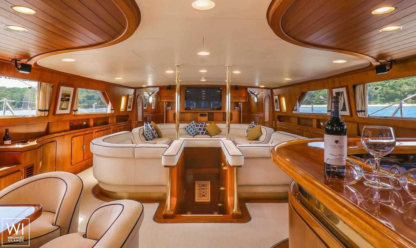 La Numero Uno (ex Clan VI) Perini Navi Ketch 40M Interior 19