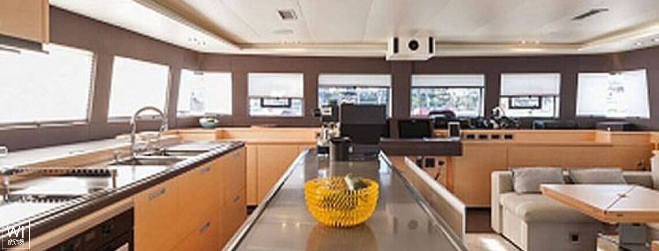 Cute Little Cat  Lagoon Catamaran Power 630 Interior 11
